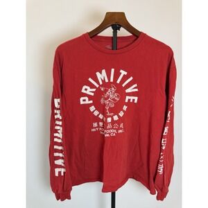 PRIMITIVE SKATEBOARD x HUY FONG SRIRACHA SAUCE Red T-Shirt Kids Unisex Size L/XL